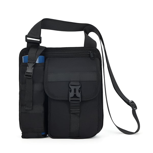 Shoulder Bags With Water Bottle Holder - Khaki