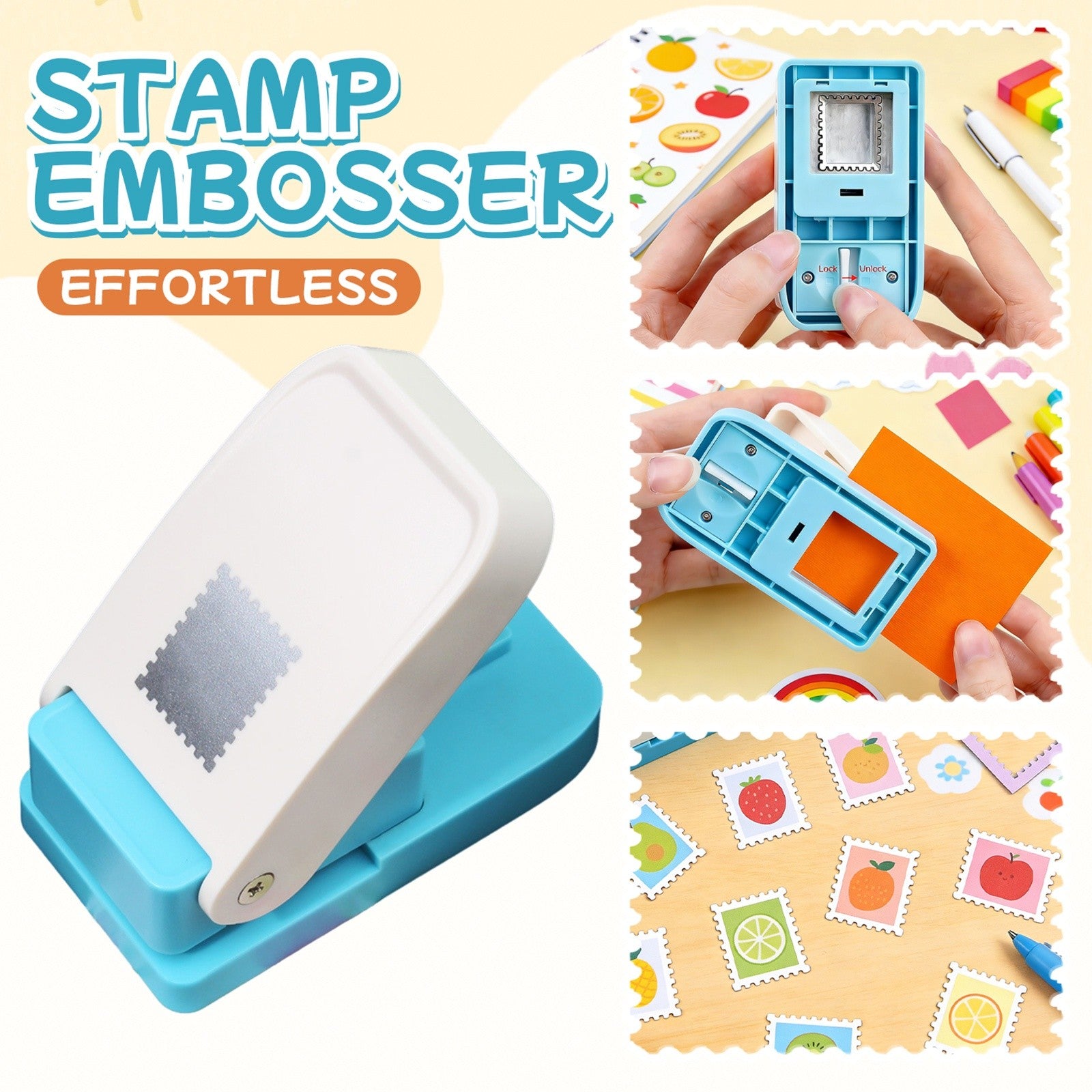 Stamp Puncher|Stamp Shape Hole Puncher for Crafts