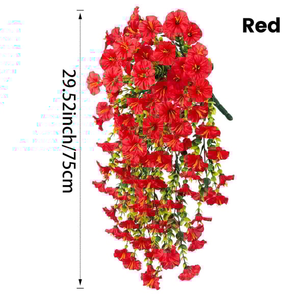 Artificial Flower , Faux Flower, Decorative Flower for Home Garden, Porch, Window Box, Yard and Seasonal Celebrations - One bunch of each color / 👍1Bundles(3 Bundles Fill a flower pot)