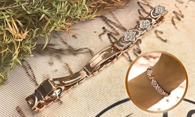 Flower Copper Bracelet - Embrace Timeless Beauty and Natural Wellness in One Elegant Accessory!