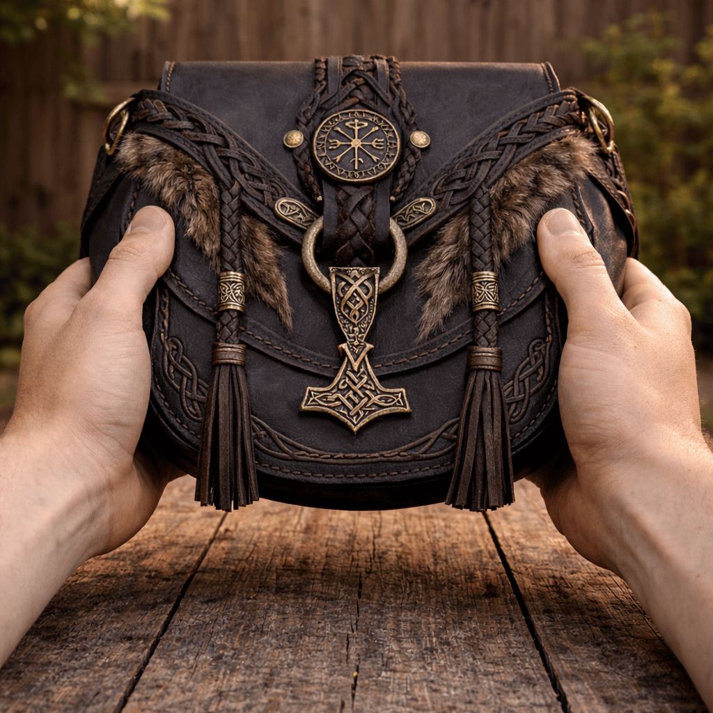 ⚔️ 👜Nathan's Viking Bags - 💕Perfect for men and women who love travel and adventure (✨Crossbody Strap Included)
