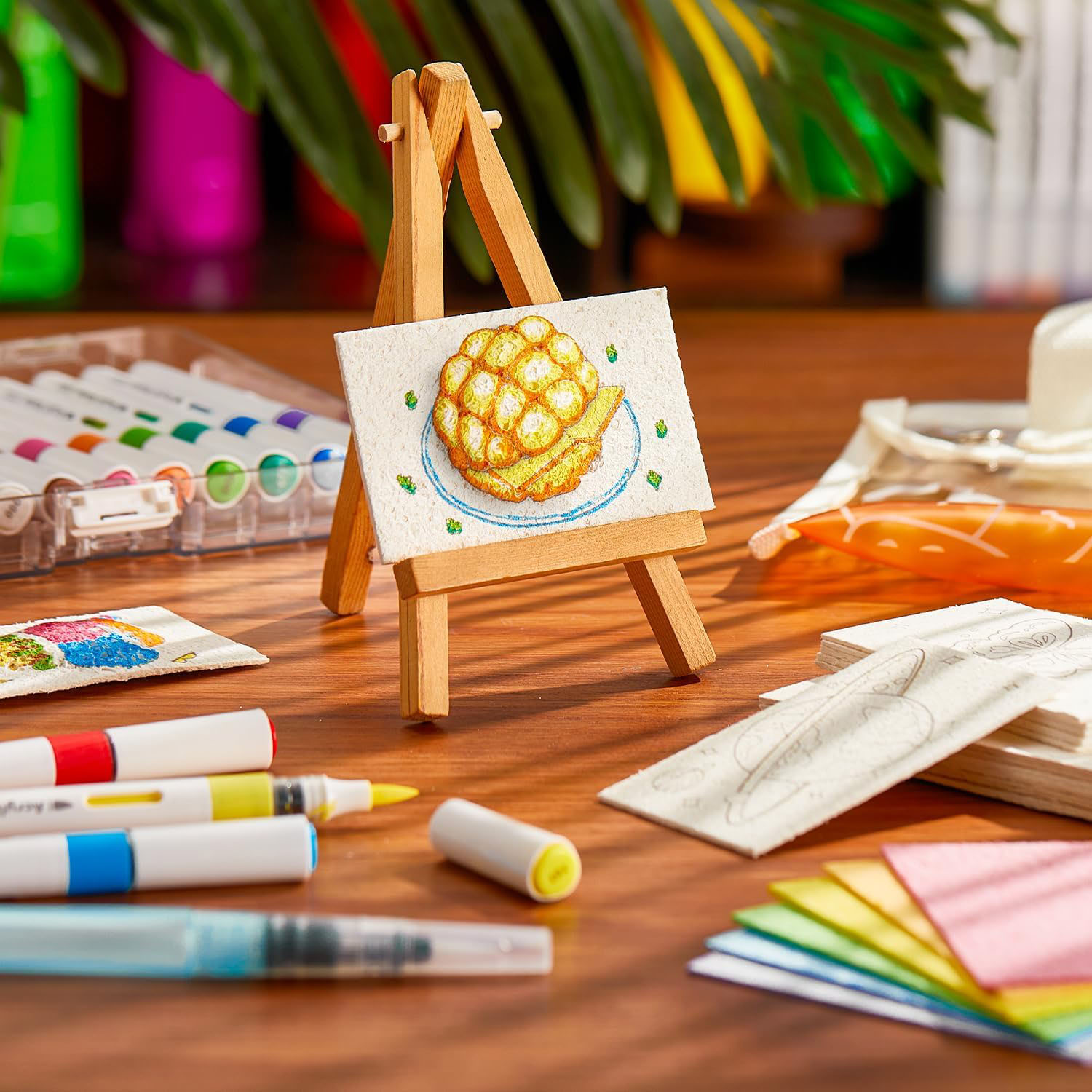 Magical 3D Foam Painting Kit – 44PCS Kids Art Set with 28 Texture Papers & 12 Acrylic Paint Markers