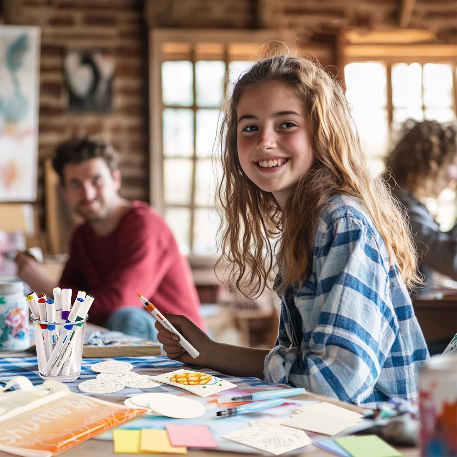 Magical 3D Foam Painting Kit – 44PCS Kids Art Set with 28 Texture Papers & 12 Acrylic Paint Markers