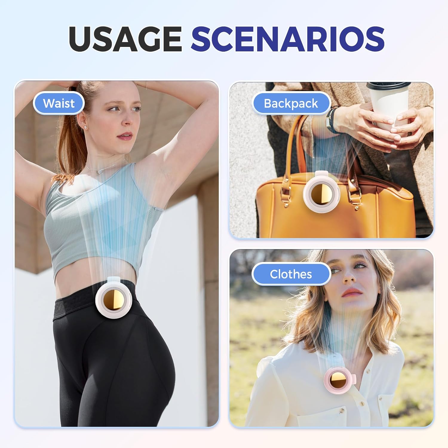  ✨Summer Lifesaver - Portable Silent Mini Bladeless Electric Fan