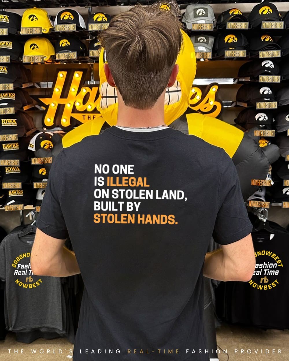 No one is Illegal on stolen land built by Stolen hands Unisex T-shirt/Hoodie