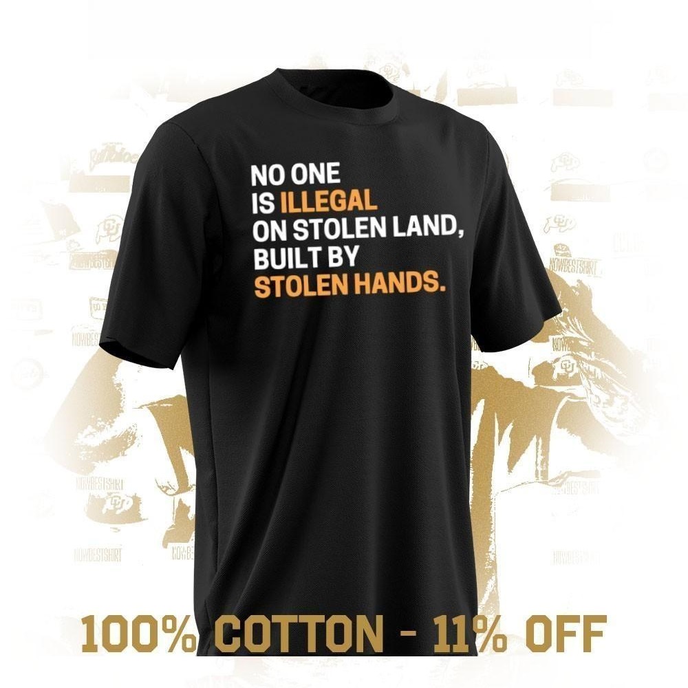 No one is Illegal on stolen land built by Stolen hands Unisex T-shirt/Hoodie