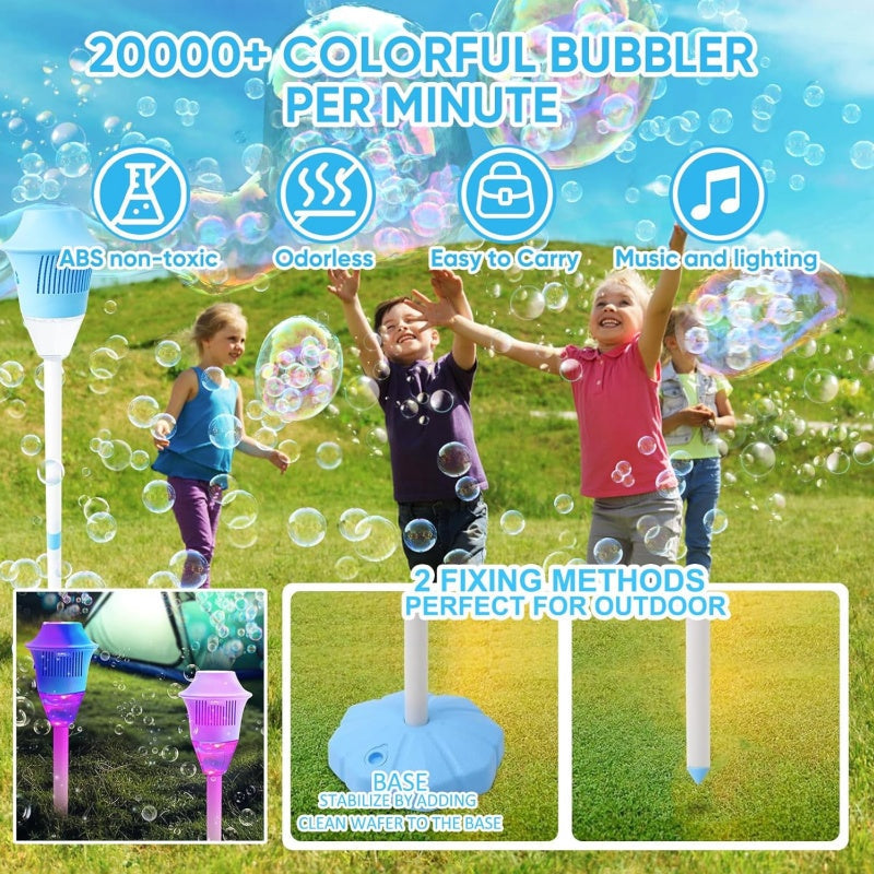 🎈48% OFF NOW ! ⚡ Automatic Handheld Bubble Machine for Kids – One-Touch Operation, Rich Bubbles & Portable Design - Blue
