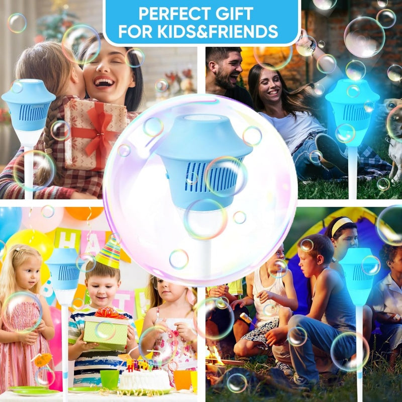 🎈48% OFF NOW ! ⚡ Automatic Handheld Bubble Machine for Kids – One-Touch Operation, Rich Bubbles & Portable Design - Blue