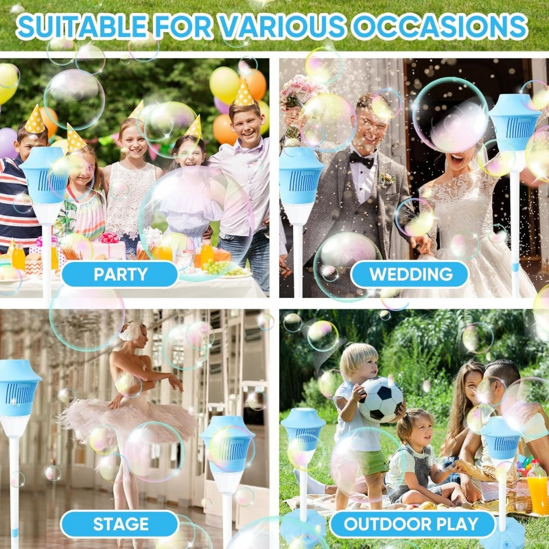🎈48% OFF NOW ! ⚡ Automatic Handheld Bubble Machine for Kids – One-Touch Operation, Rich Bubbles & Portable Design - Blue