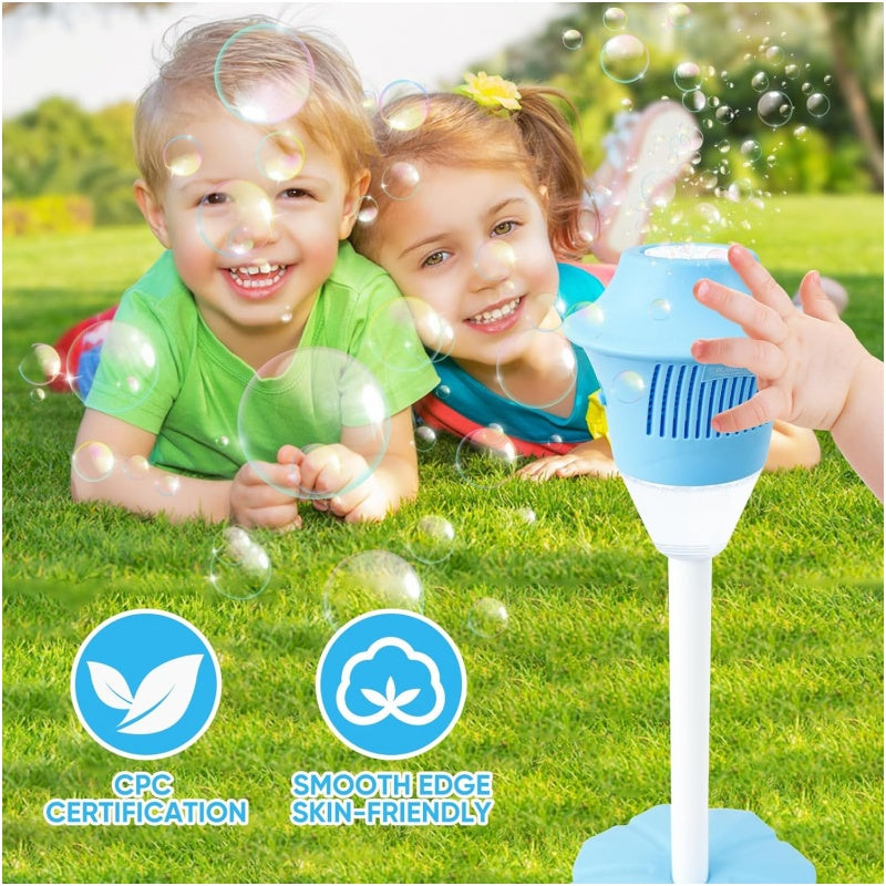 🎈48% OFF NOW ! ⚡ Automatic Handheld Bubble Machine for Kids – One-Touch Operation, Rich Bubbles & Portable Design - Blue