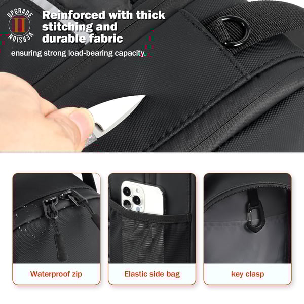 Magnetic Gym Bags with Water Bottle Holder, 4KG Non-Slip Strong Magnetic Gym Water Bottle Bag