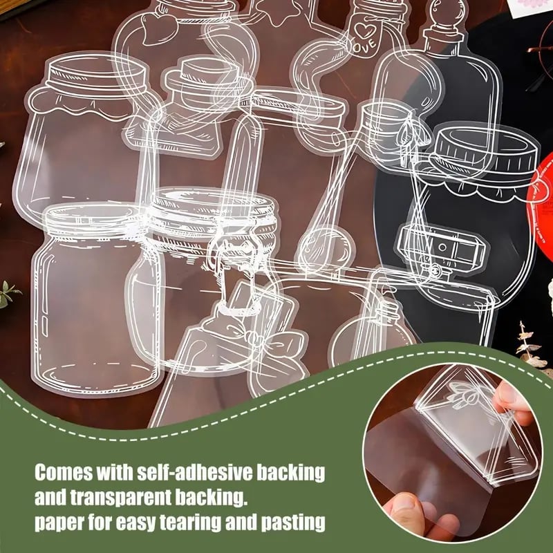 🌸 Transparent Dried Flower Bookmark DIY Craft Kit for Kids - Honey Jar Bottle Series 