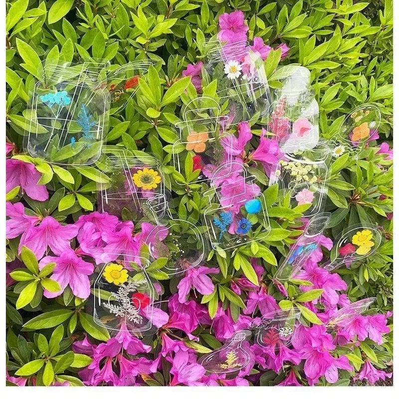 🌸 Transparent Dried Flower Bookmark DIY Craft Kit for Kids - Honey Jar Bottle Series 