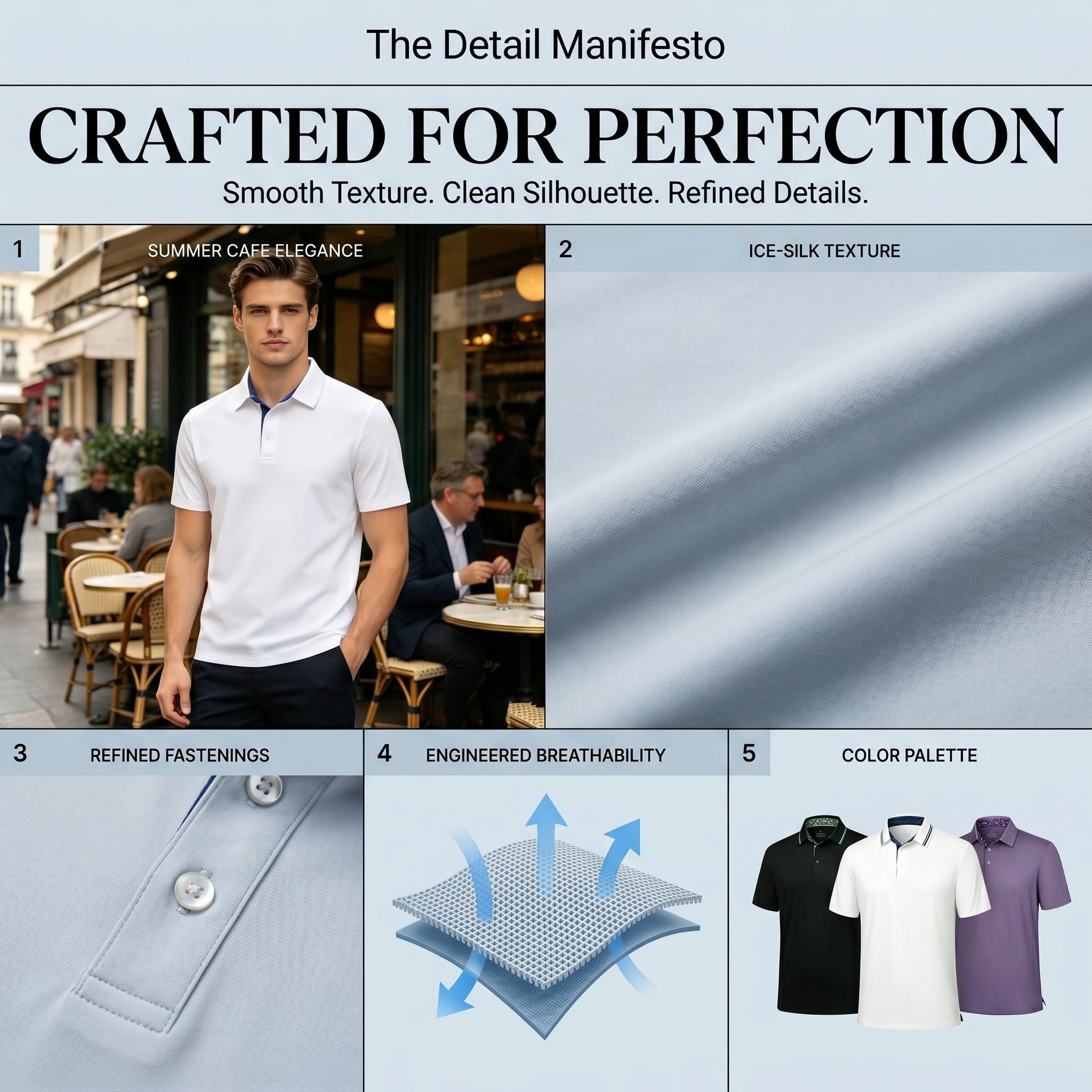 🔥Hot Sale 49% off👕3-Pack Men's Polo Shirts