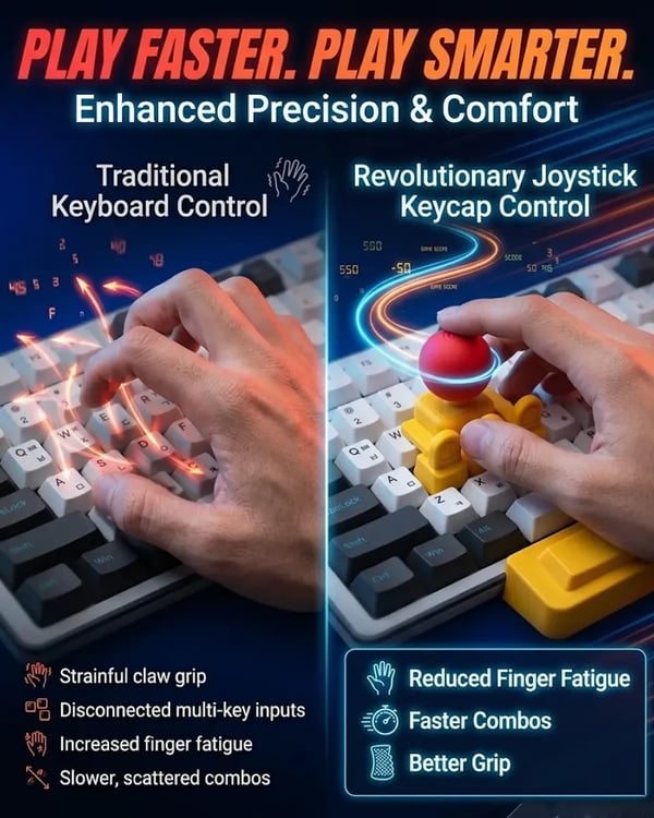 🕹️ Mini Mechanical Keyboard Arcade Joystick