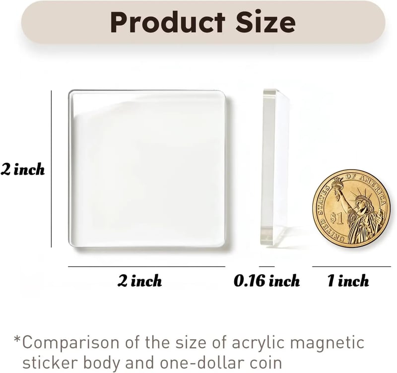 10-Pack Acrylic Photo Magnets – DIY Fridge Frames 💕