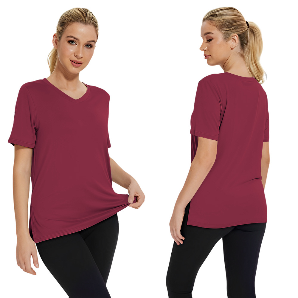 Women's Plus Size Short/Long Sleeve T-Shirts - ‌Lightweight Casual V-Neck Tops