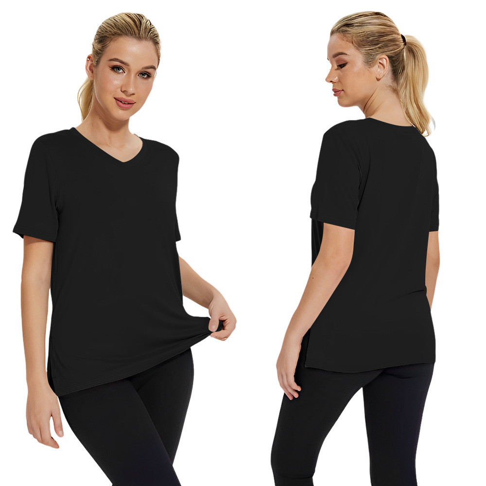 Women's Plus Size Short/Long Sleeve T-Shirts - ‌Lightweight Casual V-Neck Tops