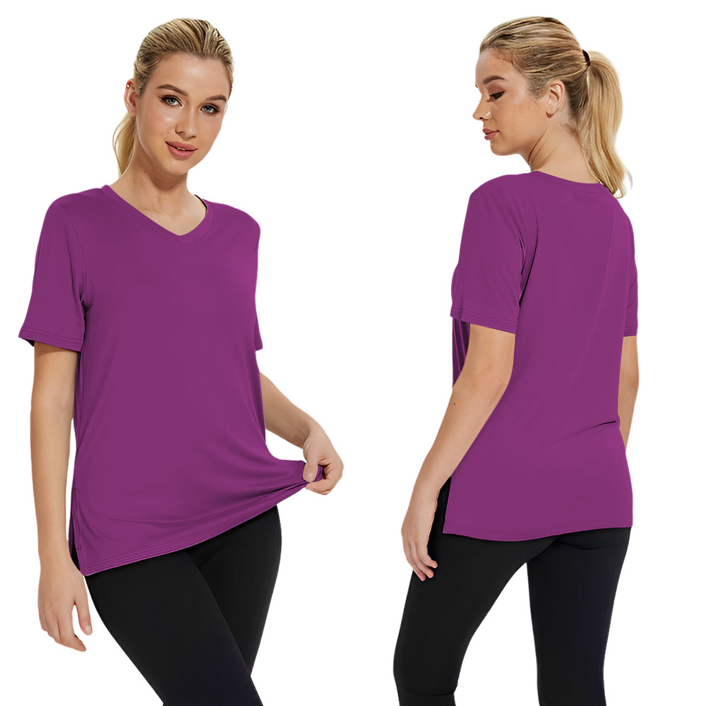 Women's Plus Size Short/Long Sleeve T-Shirts - ‌Lightweight Casual V-Neck Tops