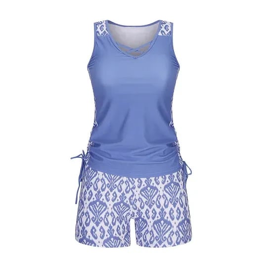 Women’s Printed Tankini Swimsuit Set