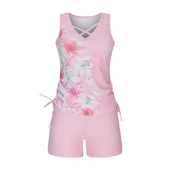 Women’s Printed Tankini Swimsuit Set