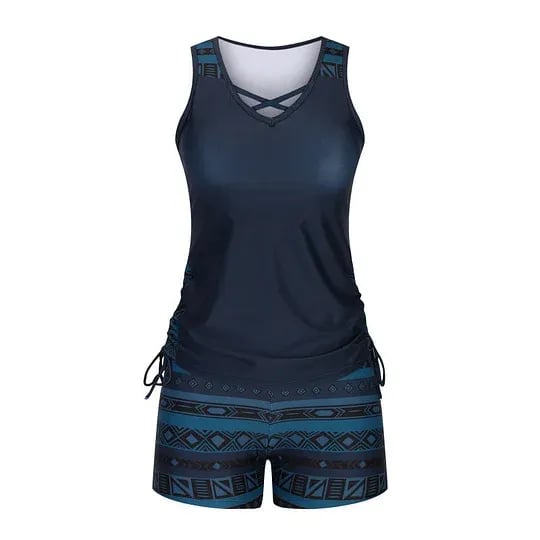Women’s Printed Tankini Swimsuit Set
