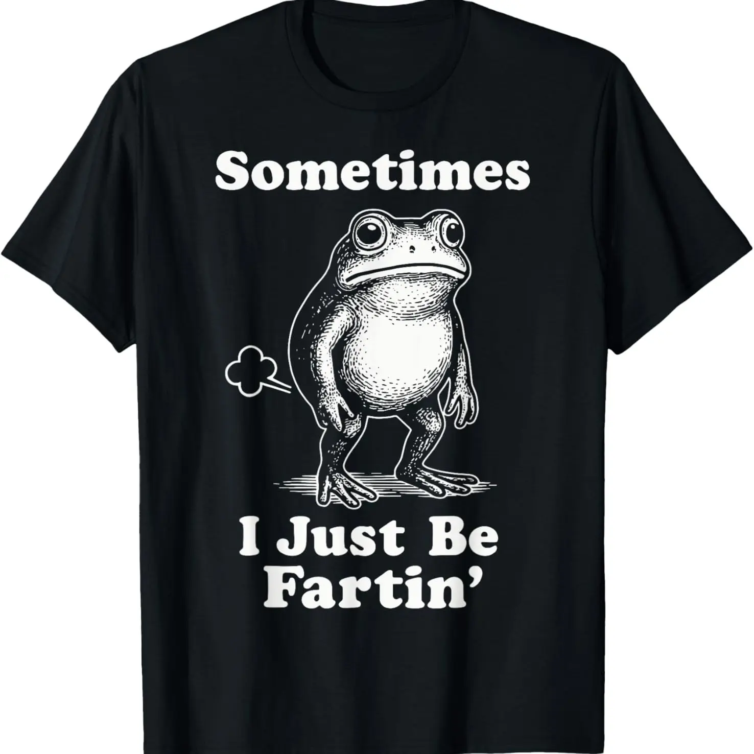 Sometimes I Just Be Fartin' Frog T-Shirt, Funny Gifts, Unisex Casual Top