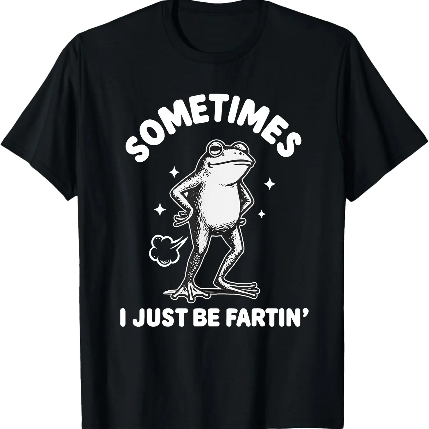 Sometimes I Just Be Fartin' Frog T-Shirt, Funny Gifts, Unisex Casual Top