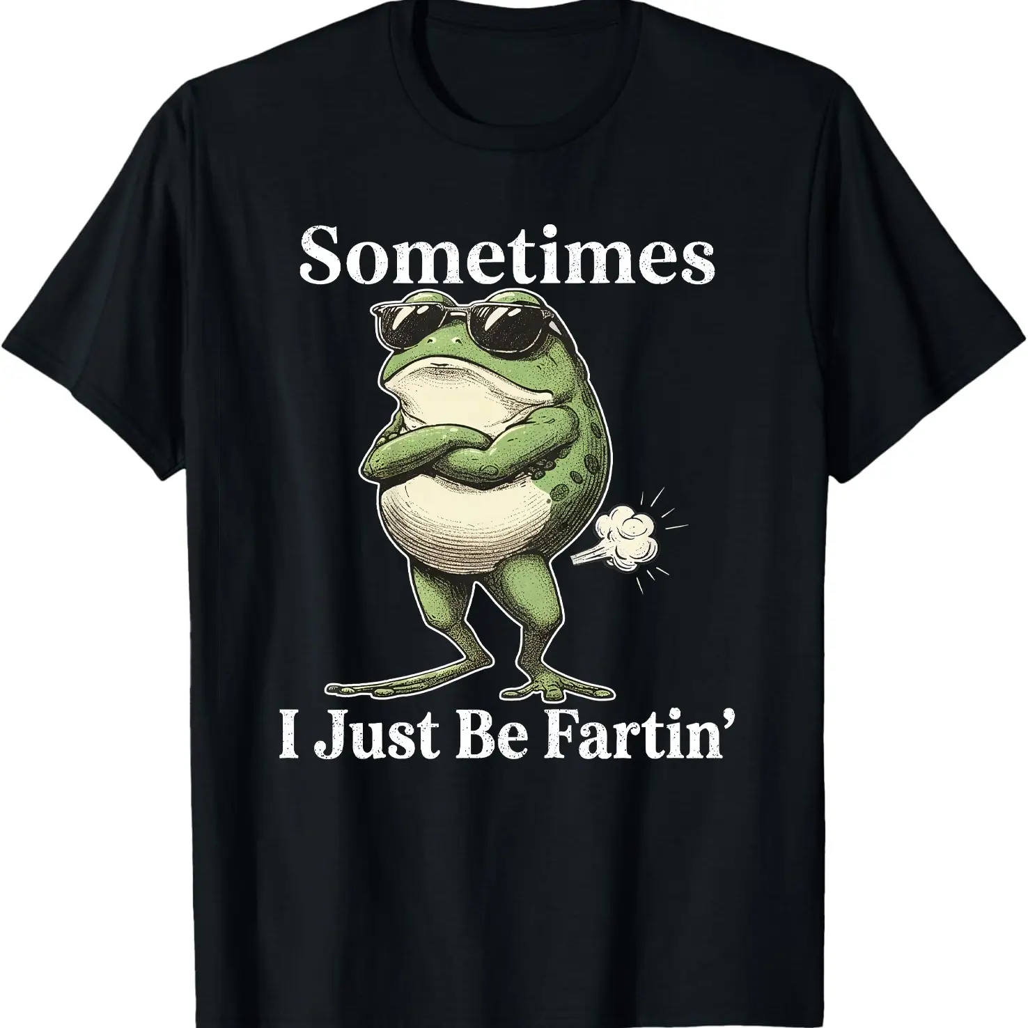 Sometimes I Just Be Fartin' Frog T-Shirt, Funny Gifts, Unisex Casual Top