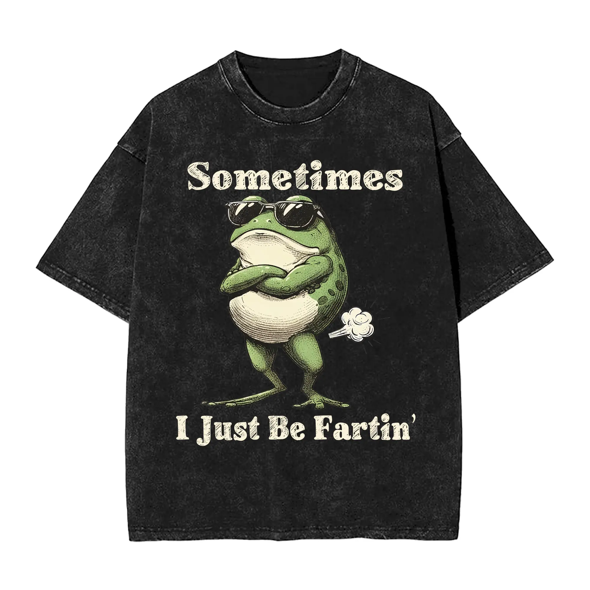 Sometimes I Just Be Fartin' Frog T-Shirt, Funny Gifts, Unisex Casual Top
