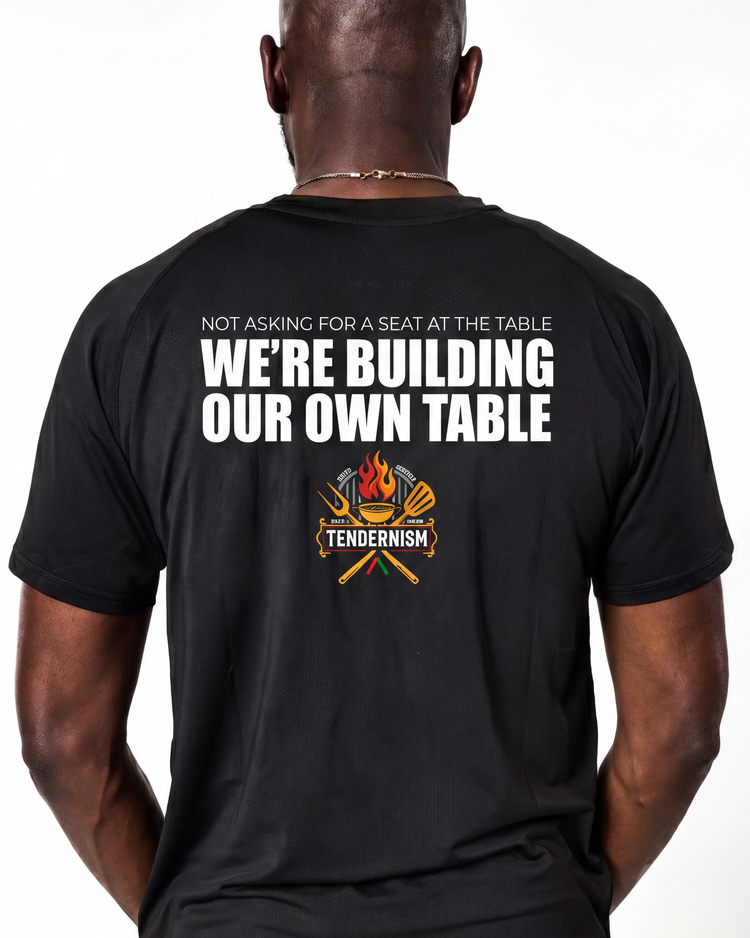 The Blueprint Performance Tee: "Building Our Own Table" Tee