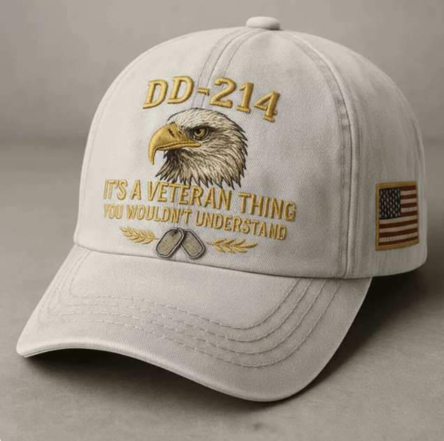 DD-214 Veteran 3D Embroidered Cap