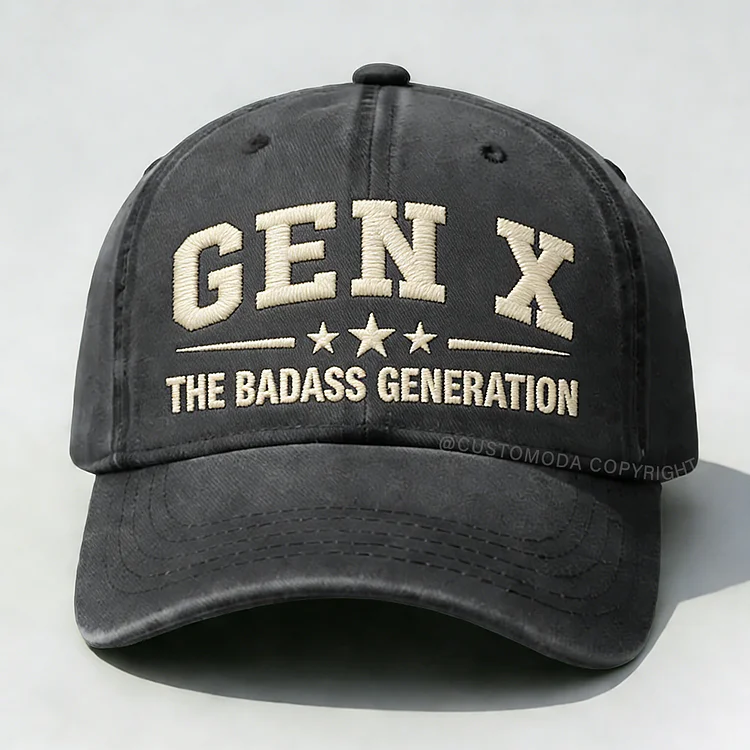 Gen X The Badass Generation Embroidery Cap