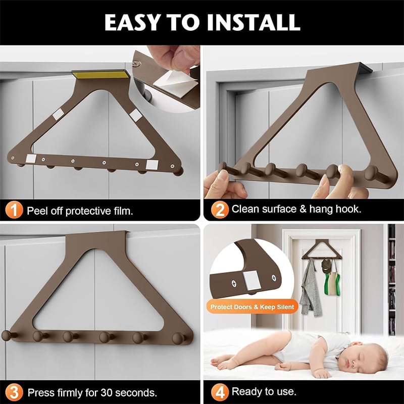 🔥🚪Over-the-Door Hanger Organizer