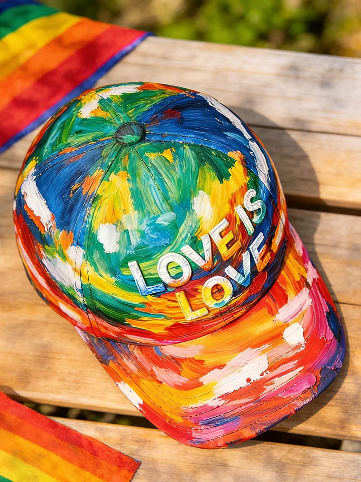 Rainbow Pride Month Gay Art Print Hat
