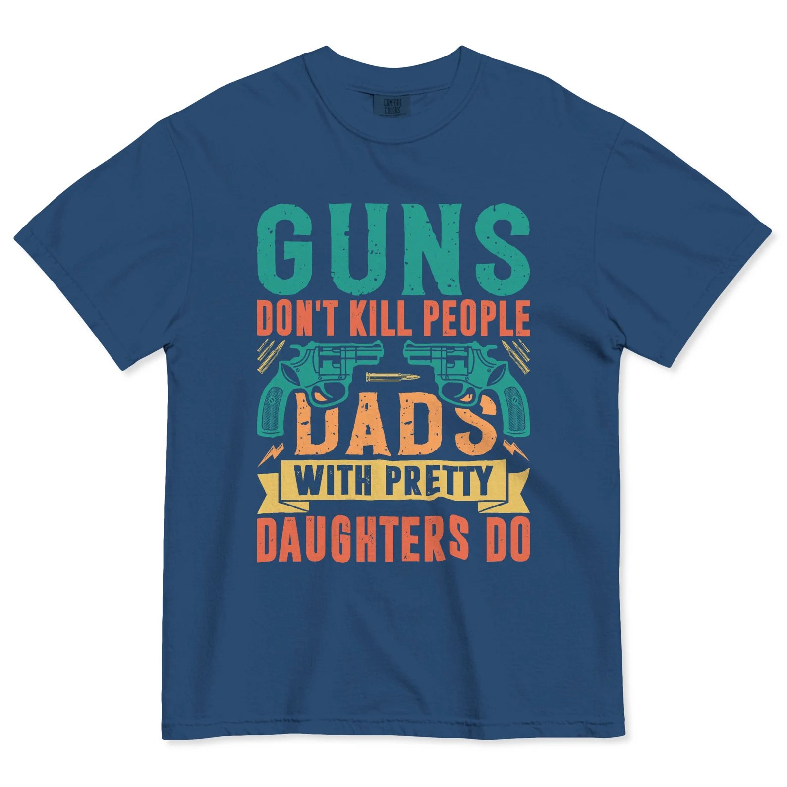 🔥Last Day 50% OFF - Guns Don’t People Grandpas With Pretty Granddaughters Do T-Shirt