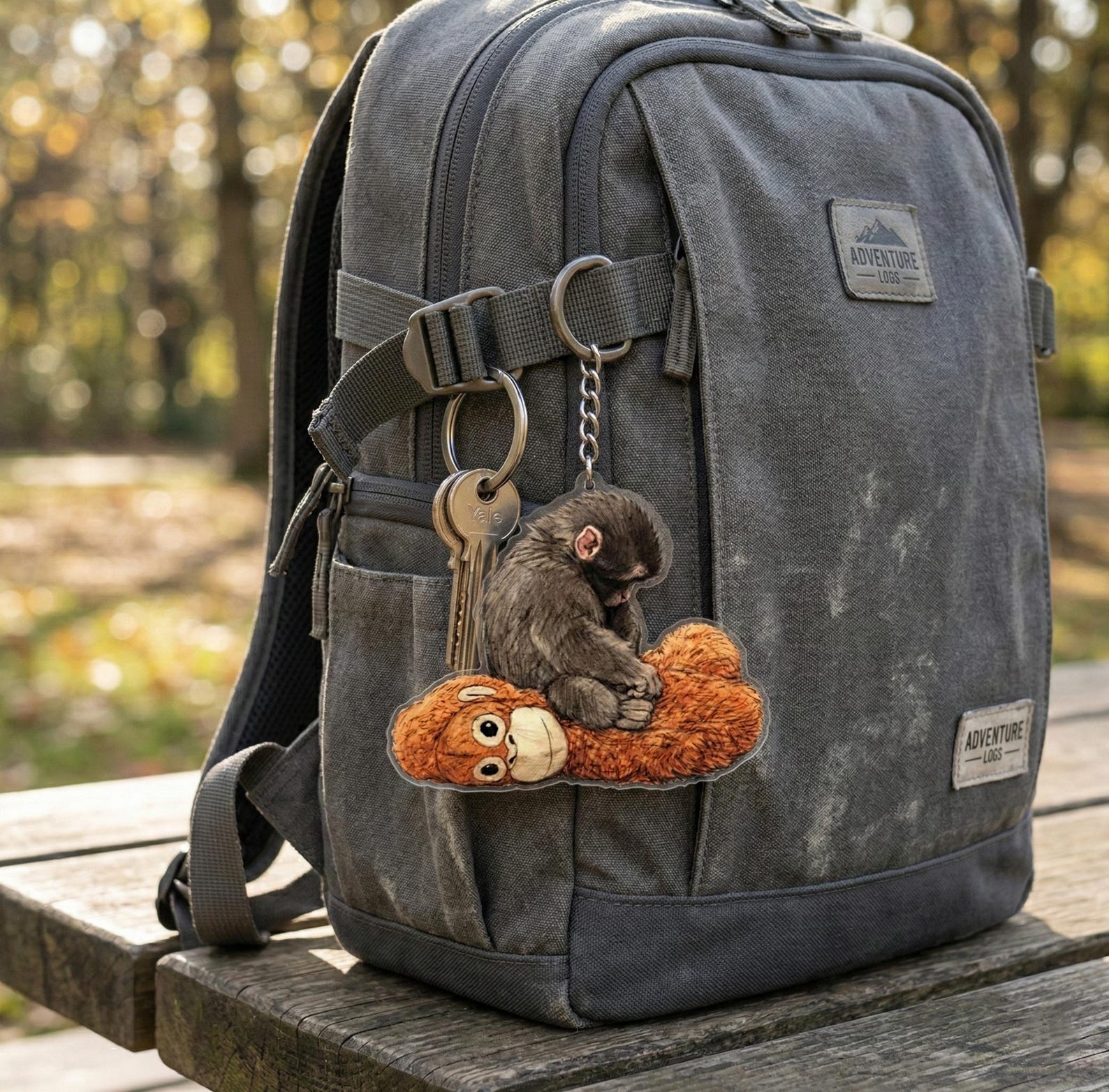 🔥Viral Punch Monkey Acrylic Keychain