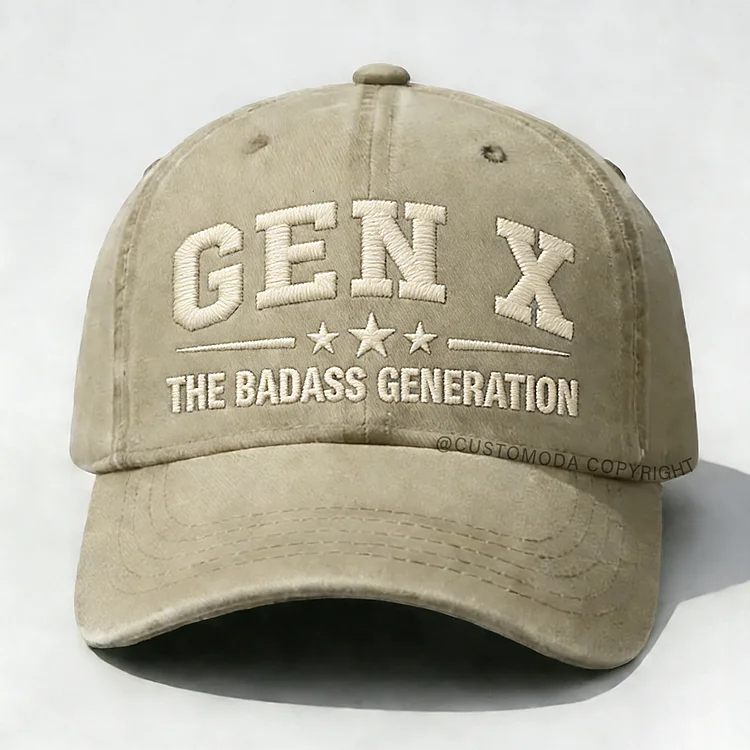 Gen X The Badass Generation Embroidery Cap