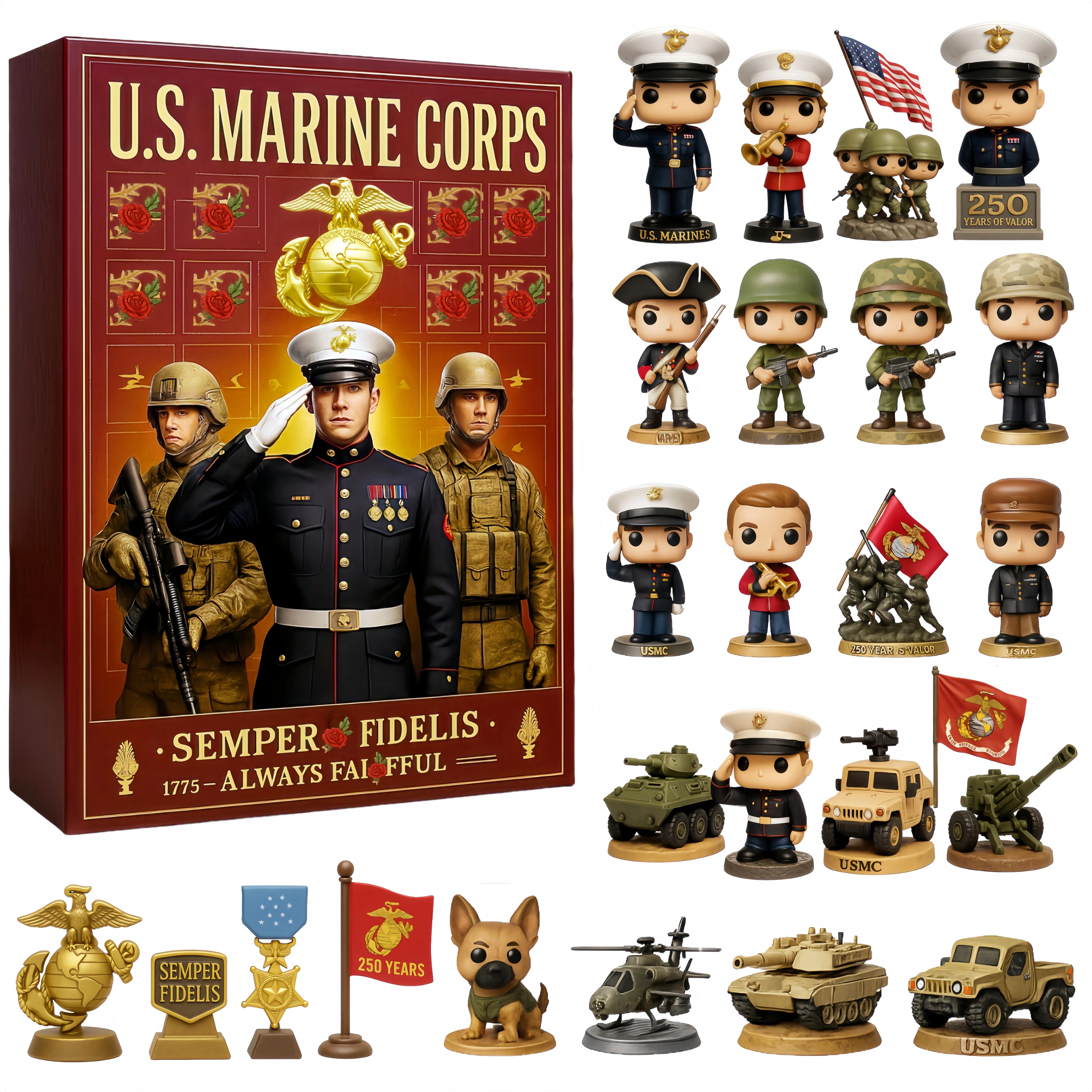 U.S. Military 250th Anniversary  Collector’s Advent Calendar