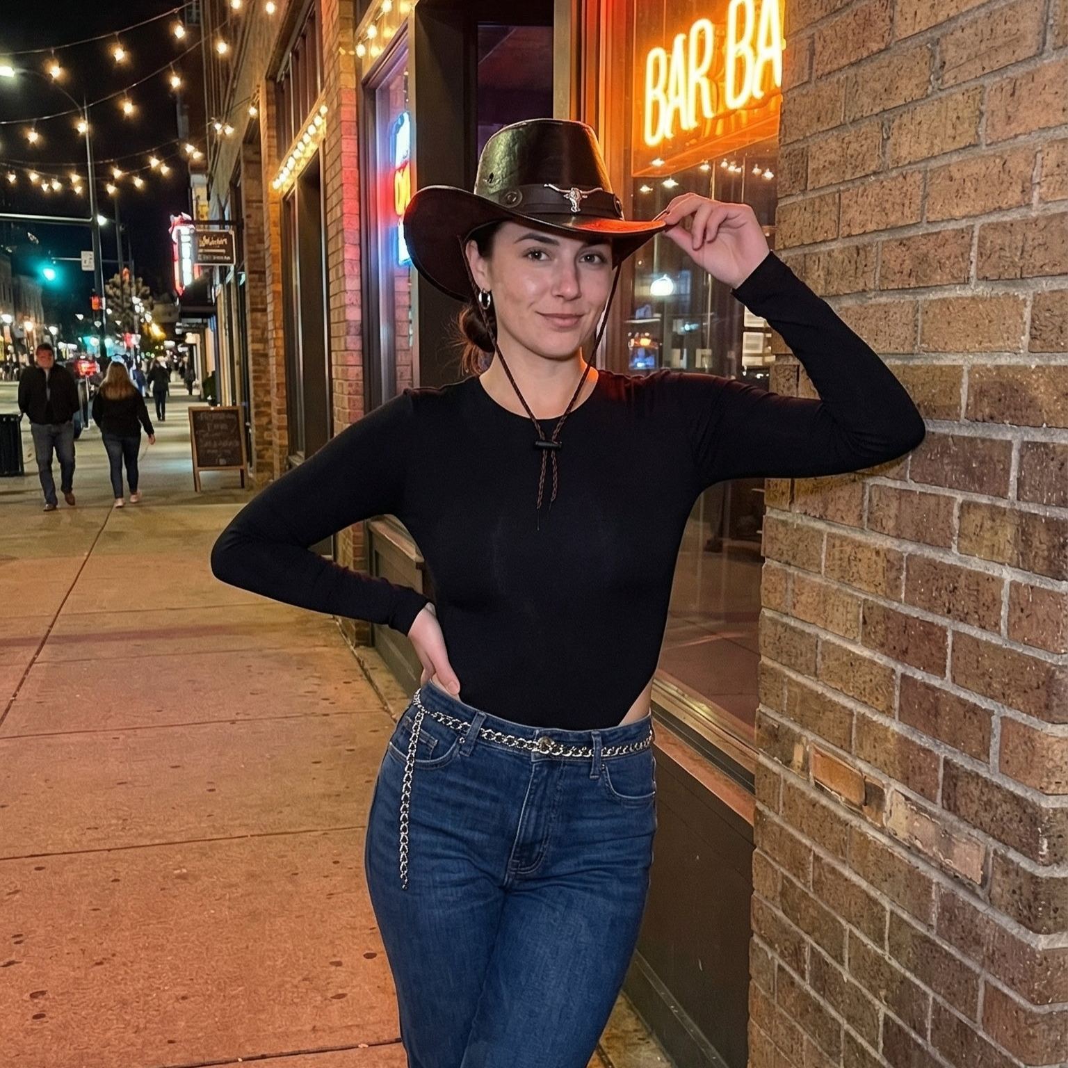 🔥Daisy’s Premium Handcrafted Leather Cattleman Hat – Authentic Western Outback Style 🤠🌵