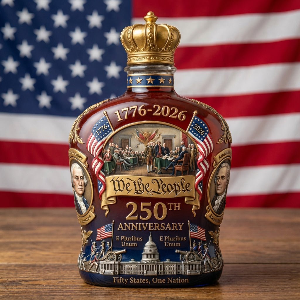 America 250th Anniversary Whiskey Bottle - GloryGearUS