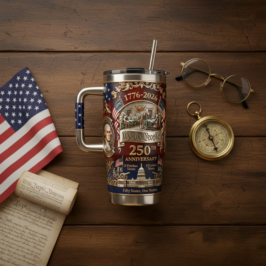 U.S. 250th Anniversary Commemorative Travel Tumbler