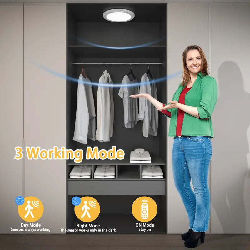 🔥Limited-time 49% off offer!💡Magnetic Motion Sensor Ceiling Light with Remote✨
