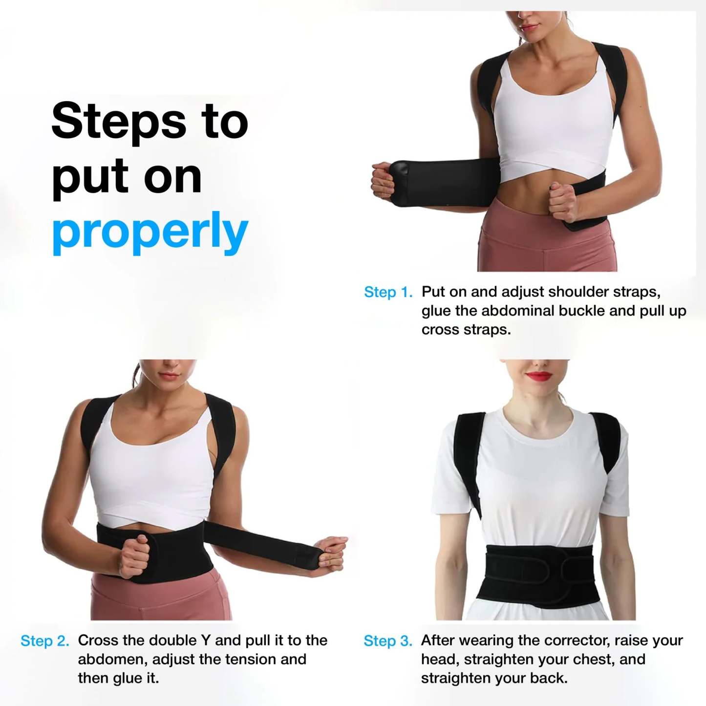 Backbone Correction Device: Shoulder Opening and Back Shaping Posture Corrector