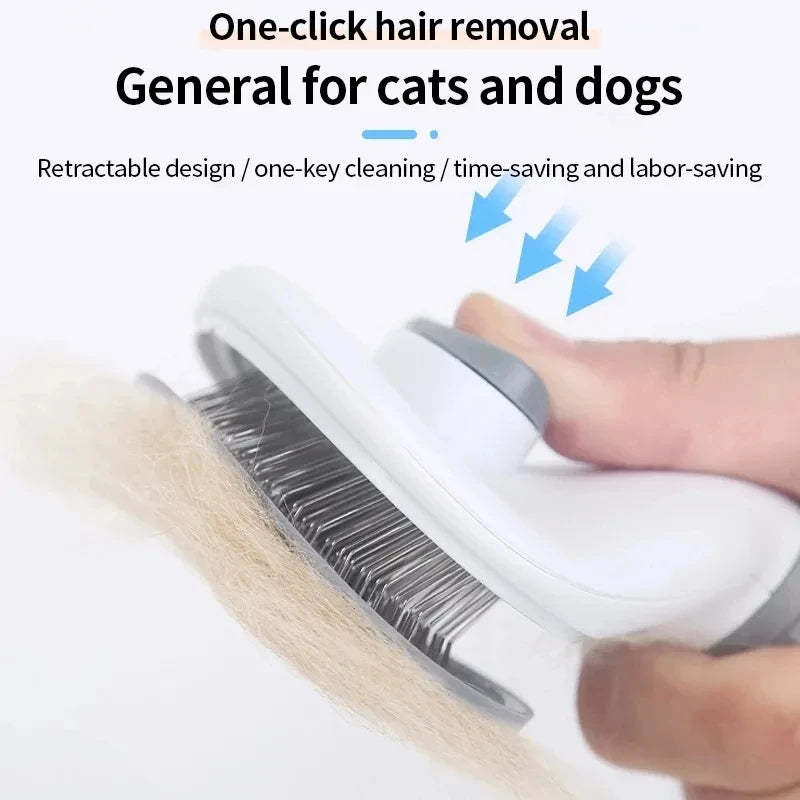  Self-Cleaning Slicker Brush — Remove Pet Hair in Seconds