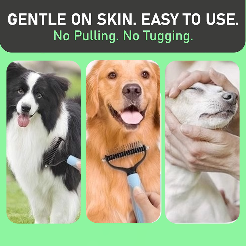 🐶Dual-Sided Pet Grooming Comb for Dogs & Cats
