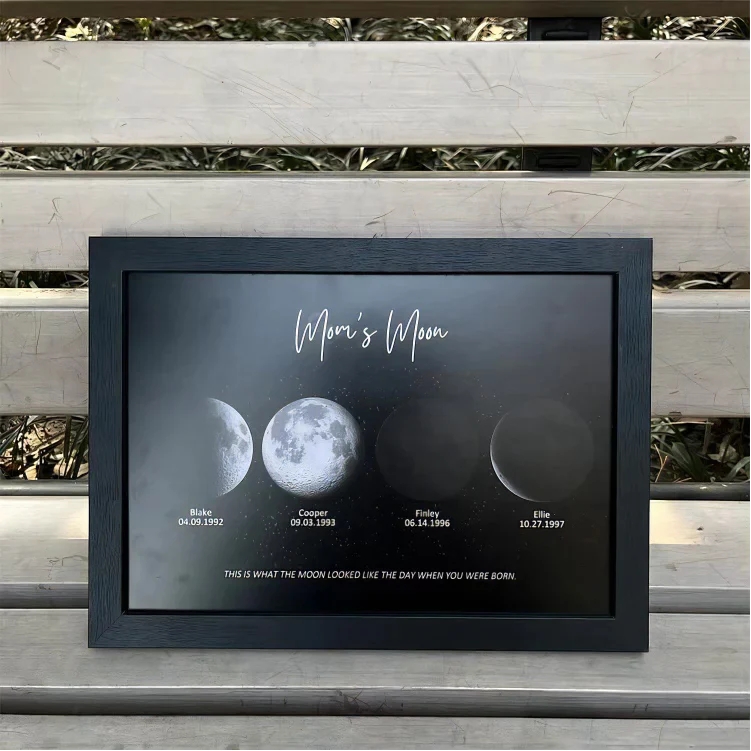 Custom Moon Night Sky Print Family Gift