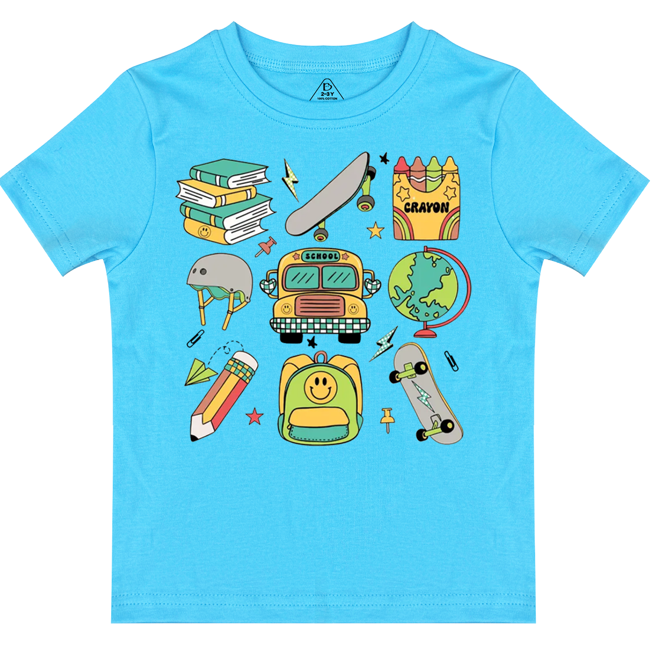 Boys Retro Back To School Toddler&Kid's Tees Osebee