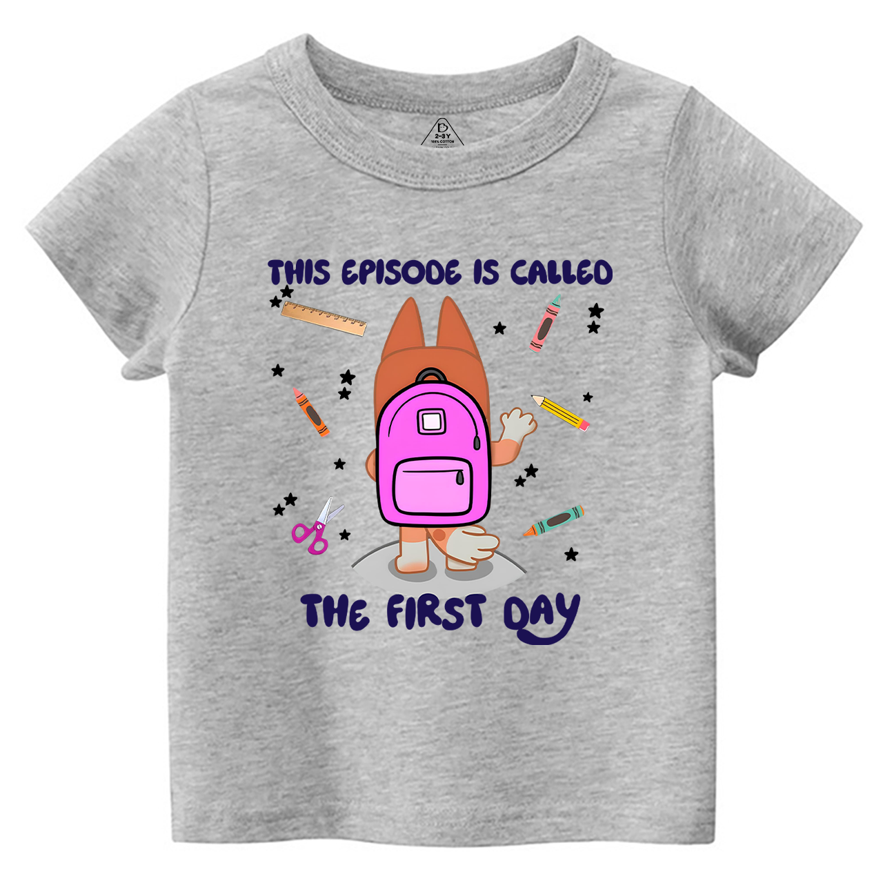 Personalized Back To School Dog Toddler&Kids Tees