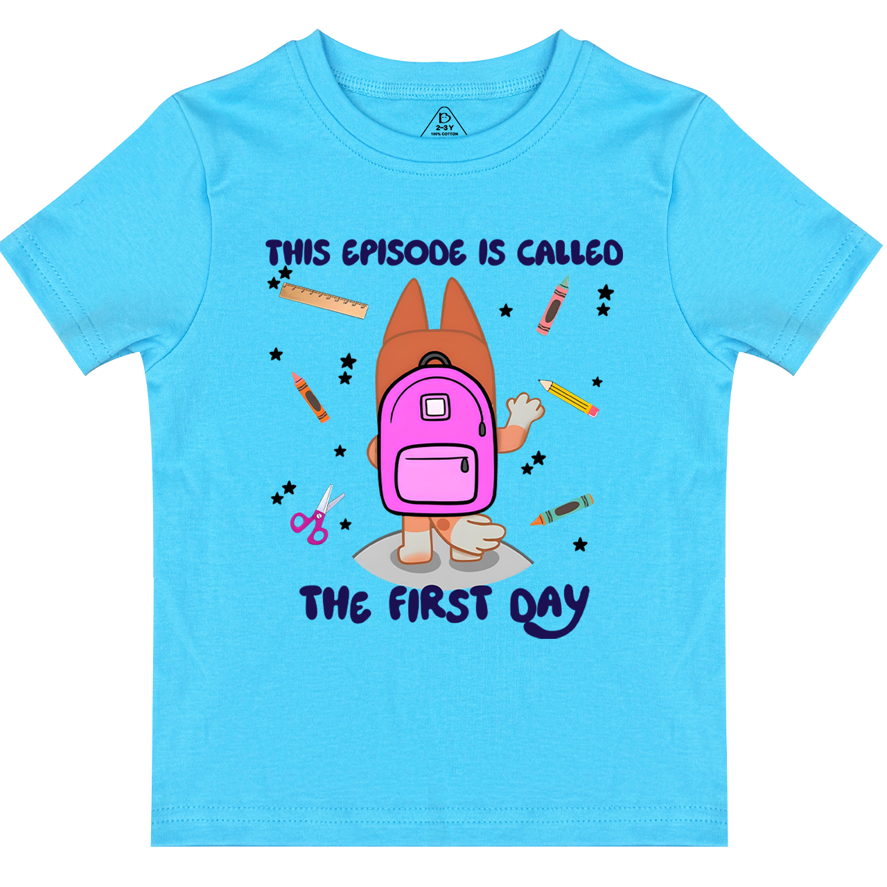 Personalized Back To School Dog Toddler&Kids Tees